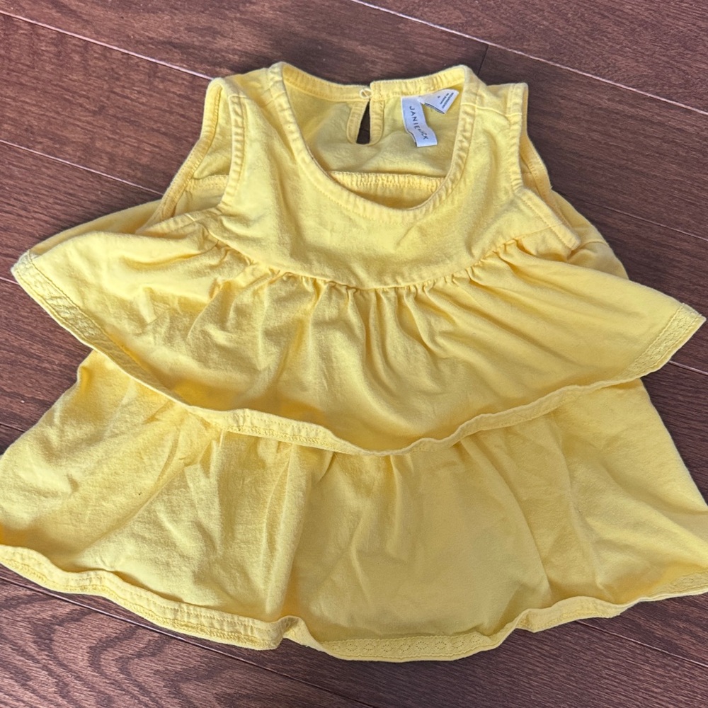 Yellow Ruffled Shirt